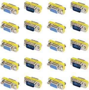 20PCS(10Pairs) DB9 9 Pin Male to Ma...