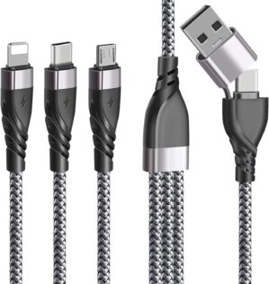 Multi Charger Cable, USB A/USB C 5 ...
