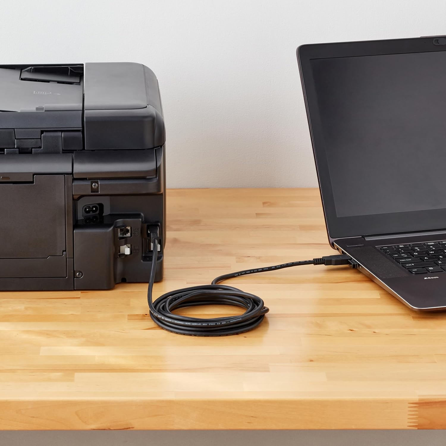 Amazon Basics USB-A to USB-B 2.0 Cable for Printer or External Hard Drive, Gold-Plated Connectors, 3 m, Black - Image 8