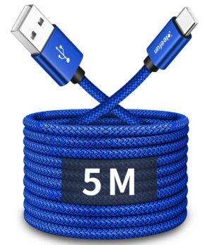 CLEEFUN 5m/16ft Extra Long USB C Ca...
