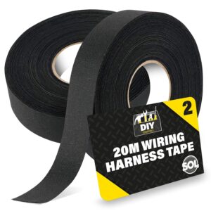 SOL 2pk 20m Wiring Cloth Tape, Blac...