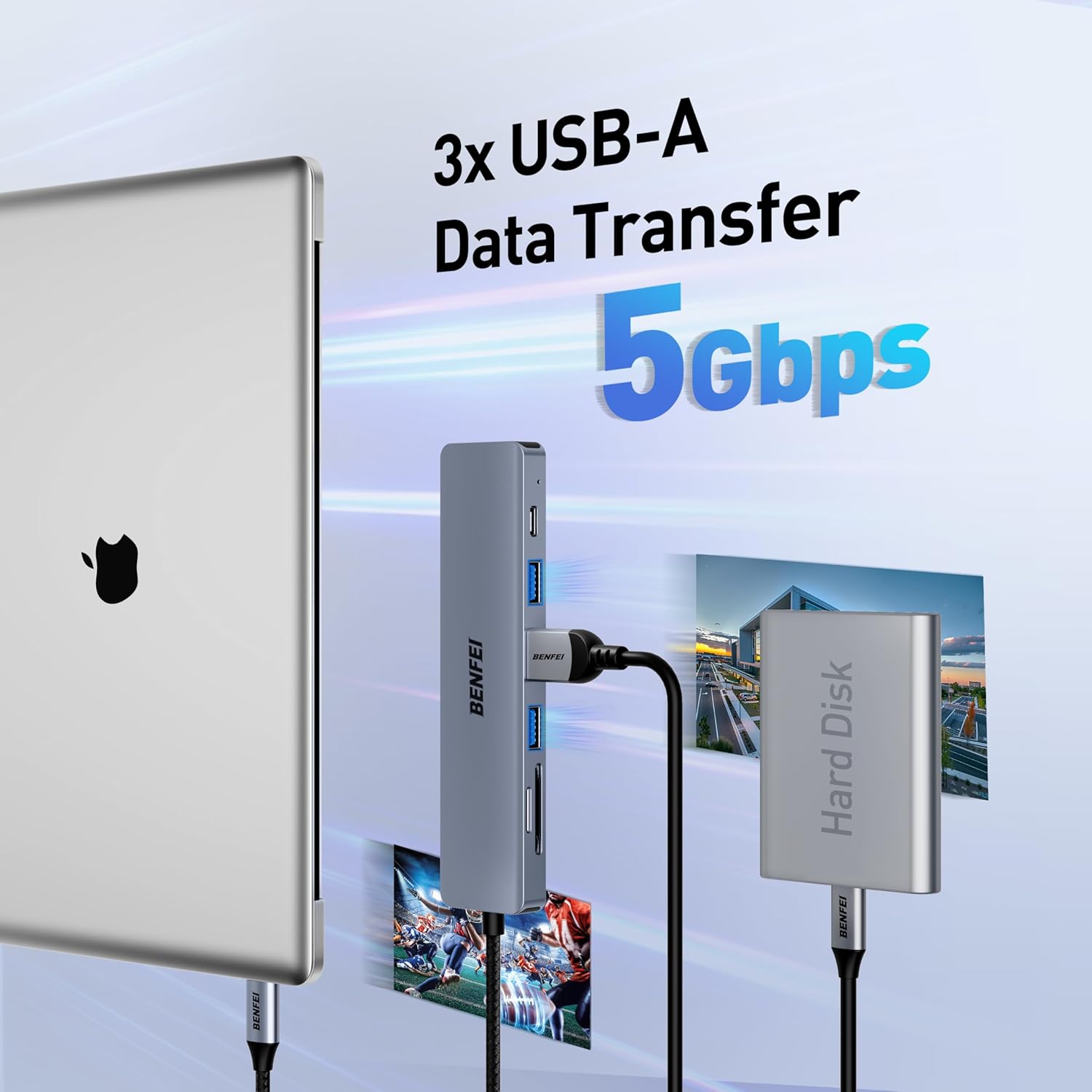 Benfei USB C Hub