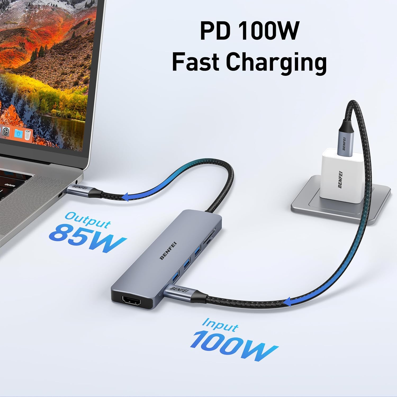 Benfei USB C Hub