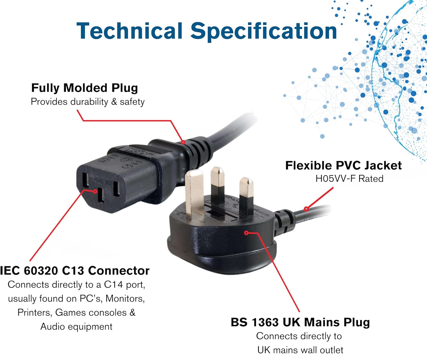 C2g Uk Power Cable