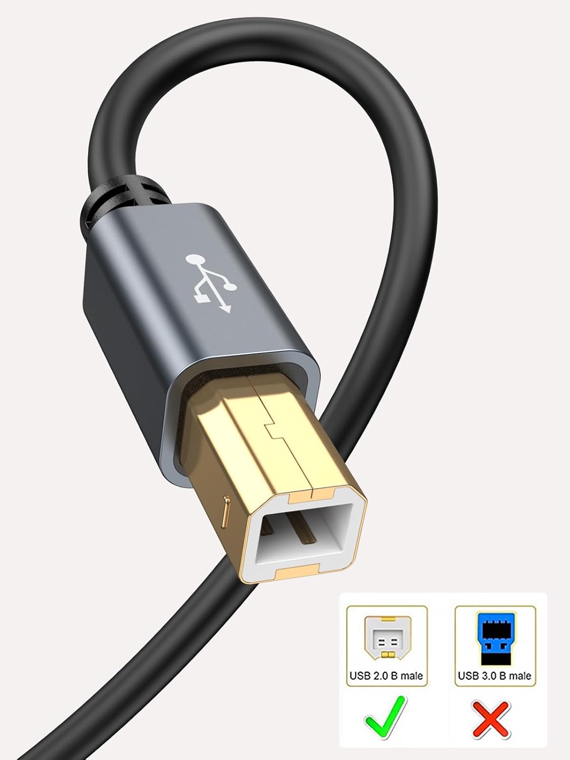 Cablecreation USB Printer Cable