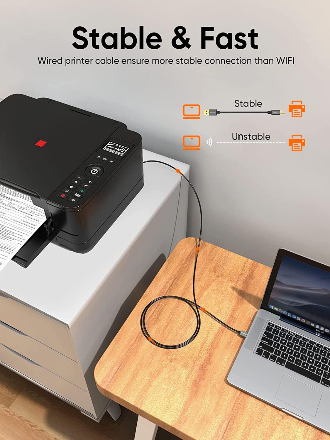 Cablecreation USB Printer Cable