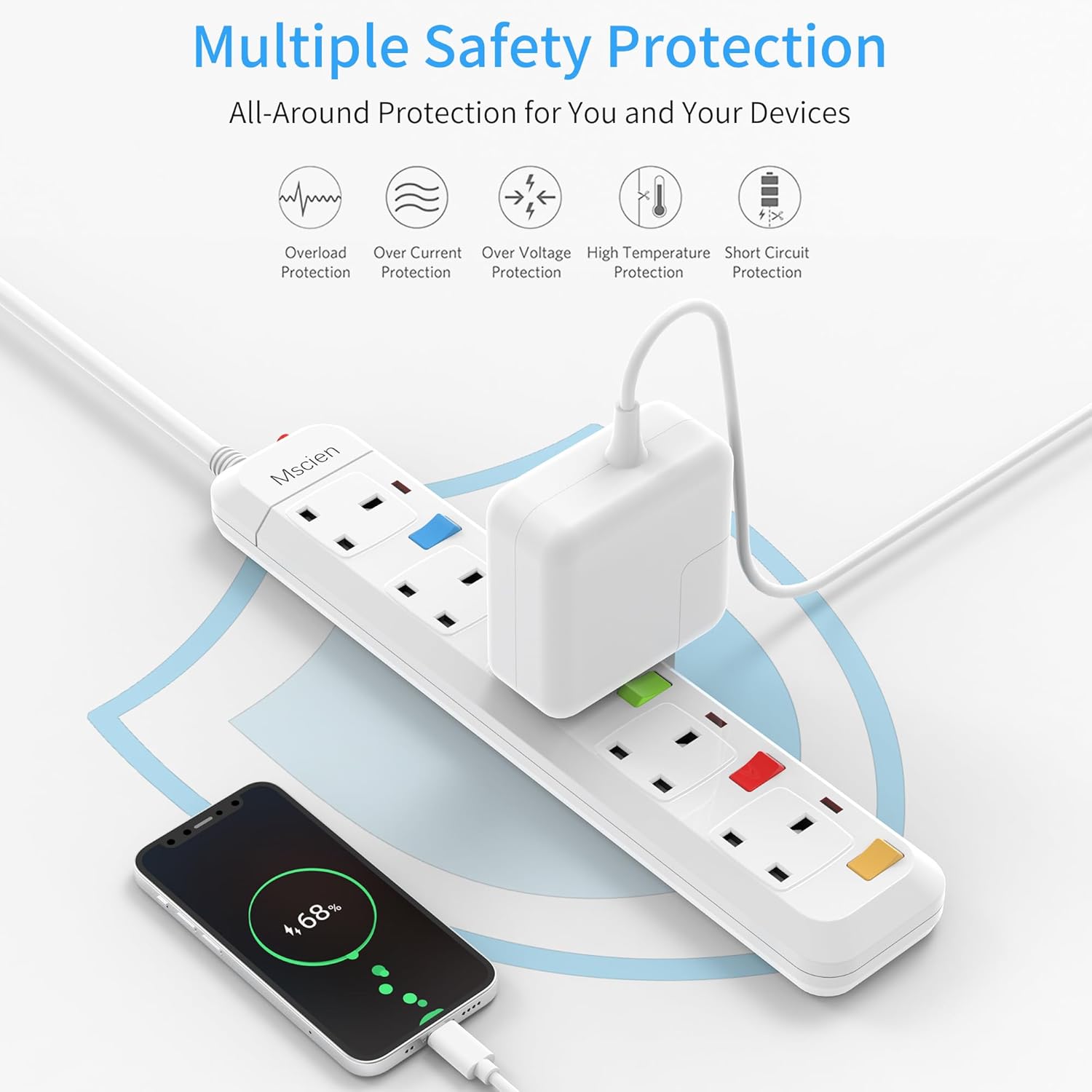 Mscien 1m Extension Lead