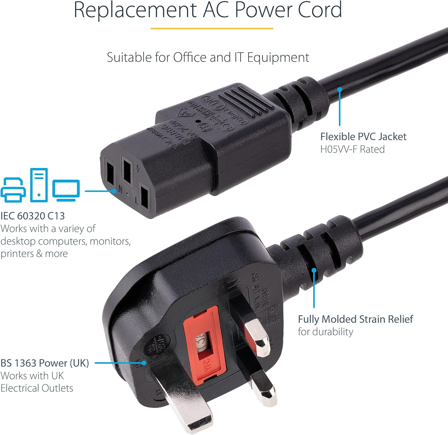 Startech Com Power Cable