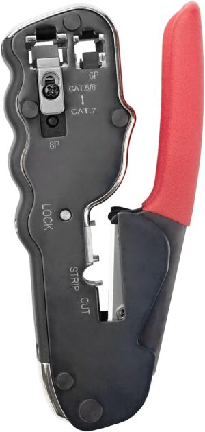 Compact RJ11 and RJ45 Crimper; Pass...