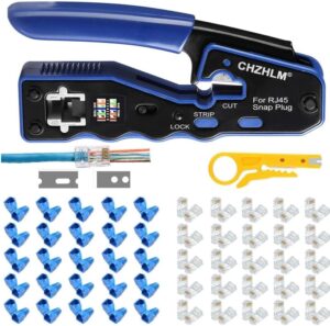 Rj45 Crimp Tool Pass Through Ethern...