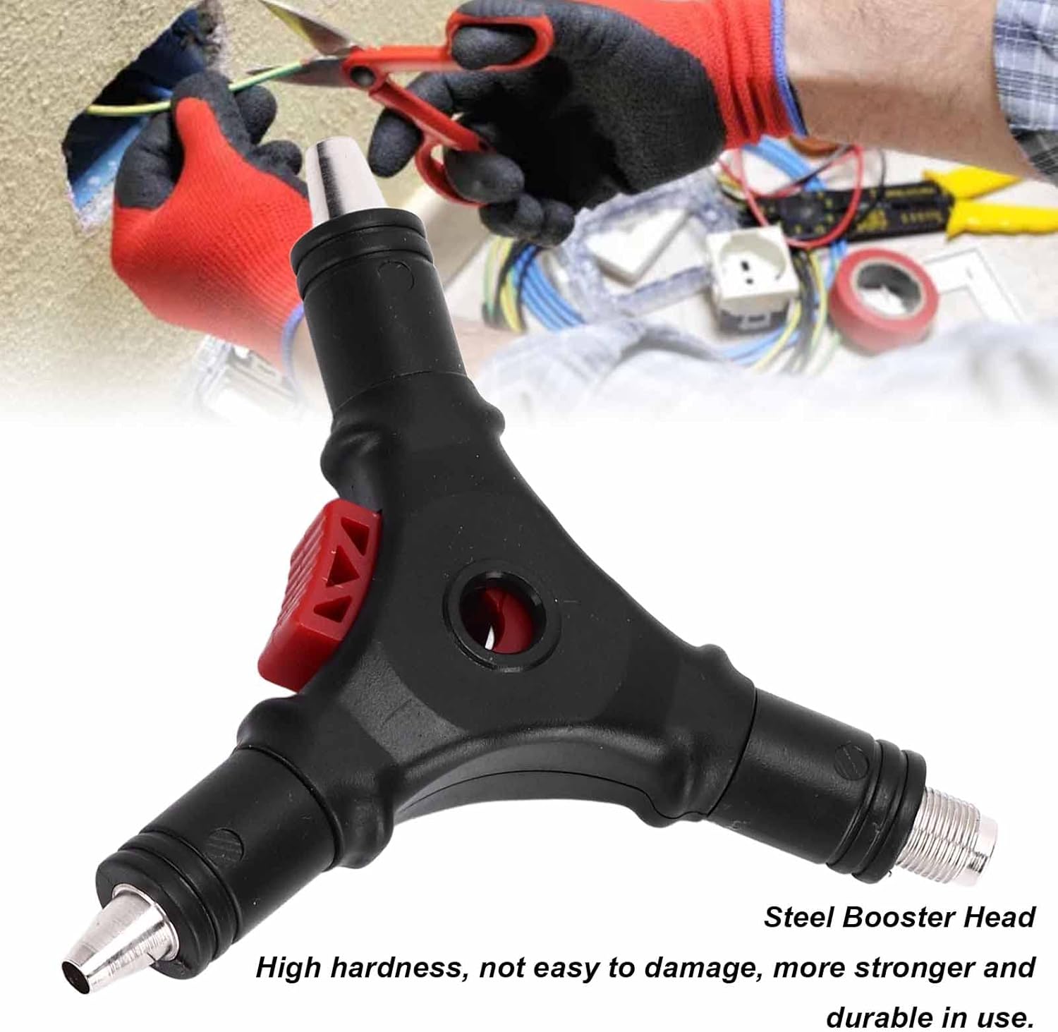 Yinhing 4 in 1 Coax Cable Stripper,English Wire Stripper Multifunction F Connector Wire Stripper Compression Tool for RG59 RG6 Coaxial Cable - Image 2