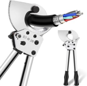 NEWTRY Ratchet Cable Wire Cutter He...