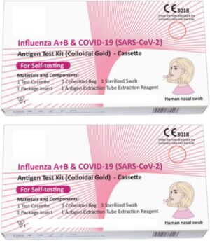 2 Pack Influenza A+B & COVID-1...