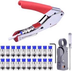 Coax Cable Crimper Kit Coaxial Wire...