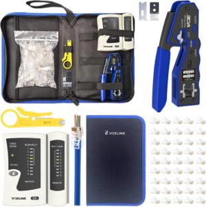 VCELINK RJ45 Crimp Tool Kit, Ethern...