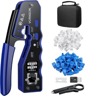 RJ45 Crimp Tool Kit Ethernet Cat 6 ...