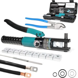 10-Ton Hydraulic Crimping Tool Kit ...