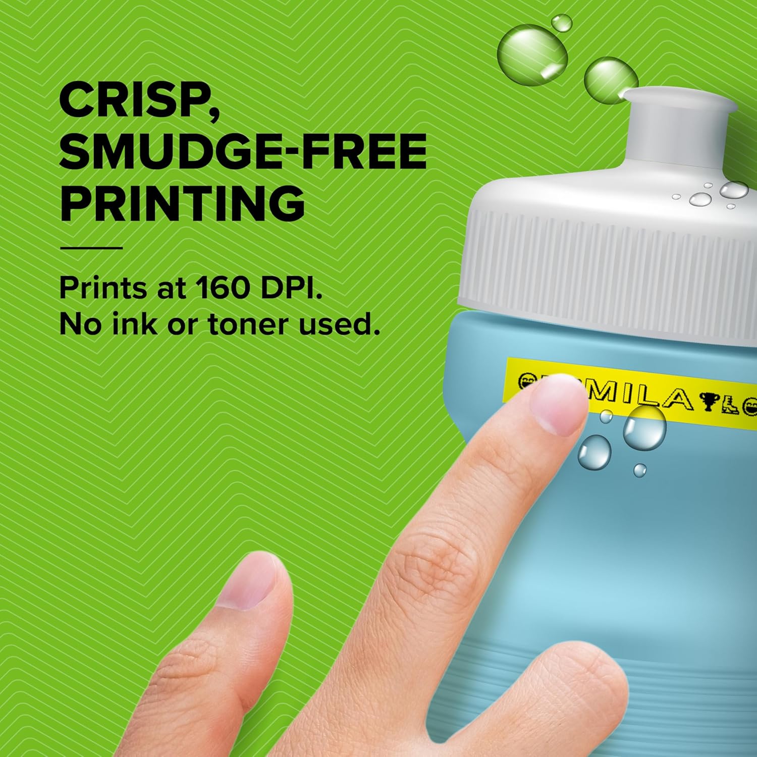 Dymo LetraTag 200B Bluetooth Label Maker | Compact Label Printer | Connects Through Bluetooth Wireless Technology to iOS and Android | Includes 1 White Paper Label Tape | Daydream Blue - Image 6