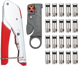 AMTOVL Coax Cable Crimper Coaxial C...