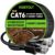 Outdoor Cat 6 Ethernet Cable 25m, Water Resistant Direct Burial LLDPE UV Jacket – 24AWG 10Gbps High Speed Gigabit Internet Network Cable – CCA, UTP with 20 Ties – Black