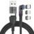 Statik 360 Pro Magnetic Charging Cable – Fast Charger USB C Charger Cable, Phone Charger 3 in 1 USB C to USB C, Micro USB & iProduct Tips, USB A Adapter – 100W Black 3FT/1M