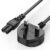 Power Cable Compatible with LG TV 2M Black, Ancable 2 Pin Figure 8 Power Lead Compatible with LG, Sumsang TV, PS4, PS5,Xbox etc.