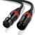 XLR Cable, XLR Male to Female Microphone Cable for Microphone, Power Amplifier, Sound Console, Sound Speaker (2M)