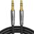 UGREEN Aux Cable 6.6FT Braided Stereo 3.5mm Audio Cable Headphone Mini Jack Male to Male Auxiliary TRS Lead Compatible with iPhone Galaxy iPad iPod Car Speaker MP3 Player Home Stereo TV PC Laptop (2M)