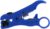 Coaxial Cable Cutter Stripper Stripping Tool Multi functional Convenient Simple to Operate Light Compact for RG59 RG6 RG7 RG11 Blue 124.6 x 37mm