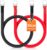 2Pcs 30cm Battery Inverter Cable 5AWG/16mm² 12v Battery Cable Red and Black Auto Battery Leads with SC16-10 Ring Terminals Copper Flexible Wire for Motorcycle, Solar RV & Marine