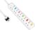 3M Extension Lead 5 Way Individually Switches, Mscien Extension Sockets Wall Mountable Extension Cord with 3 Meter Cable (Including Main Product) 5 Gang Random Switch