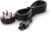 6FT Long 3 Prong TV Power Cable, NEMA 5-15P to C5 Power Cord Cable Compatible with LCD LED Smart TV 32LN5310 47LB5900 55GA6400, 1Pack