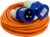 10M Extension Lead Cable – Heavy Duty, 240V 16amp Camping Caravan Hook Up Cable Orange High Vis Orange Mains Power – Perfect For Campervan & Motorhome (10M)