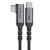 USB C To USB C 3.1 Video Cable 1M,90 Degree Braid cable with 4K UHD Audio 100W PD Fast Charge and Data Syncing At Gen2 10Gbps High Speed for USB C iPad Pro,MacBook Pro,iMac,Surface Pro and More