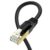 HiiPeak Cat 8 Ethernet Cable 3m, Cat8 Internet Cable High-Speed Professional LAN Patch 40Gbps 2000Mhz Network cables with RJ45 Gold-Plated Connector, Compatible with Cat5/Cat6/Cat7, Black (3 m)