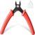 VCELINK Small Wire Cutter, Electrical Flush Cutting Plier 5 Inch for Cable tie/Crafting/Jewelry Making/3D Printer/Model, Durable Mini Wire Nippers with Labor Saving Design, Red, 1 Pack