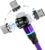 Magnetic Charging Cable 3A Fast Charging & Data Synchronization 1M/2M Magnet USB Cable 360°+180° Rotation 3 in 1 Magnetic Phone Charger Cable for Android Micro USB Type C/USB C Smartphones