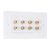 4 Channel Speaker Faceplate/Wall Outlet – Red & Black, Gold Plated Binding Post Connectors – Accepts Banana Plugs & Speaker Cable (8 Terminals)