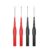 4PCS Automotive Back Probe Pins Multimeter Wire Piercing Test Probes with 4mm Female Socket 0.7mm Puncture Needle 30V/10A for Small IC Pins Electronic Testing Red&Black