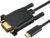 Herfair USB C to VGA Cable, 1080P VGA to USB-C Adapter Type-C Male to SVGA Male Converter Thunderbolt to D-Sub Connector for MacBook Pro/Air/2020/2019/2018, All USB-C Devices (1m)