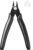 BOENFU Small Wire Cutter 5 Inches Wire Snips Jewellery Wire Cutters Flush Cut Nippers Precision Small Side Cutting Pliers for 3D Print, Plastic Models, Jewellery, Electronics, Black