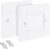 2 Pack Brush Wall Plate, Cable Pass Through Wall Plate Faceplate, White Brush Single Gang Walls Outlet Cable Entry Plates for HDMI TV Ethernet Speaker Wires Acces, Tidy Mount