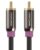 FosPower Subwoofer Cable (15 FT) RCA to RCA Audio Stereo Cable, Male to Male – Dual Shielded Cord | 24K Gold Plated Connector | Corrosion Resistant | Clean Sounding Signal