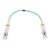 sourcing map 0.2 Meters 0.6Ft Fiber Patch Cable Multimode Duplex LC-LC OM4 LSZH Fiber Optic Jumper Green for Network Transceiver,Instrumentation 1Pcs