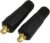RIVERWELD TIG Welding Cable Panel Connector Plug DKJ10-25 200Amp with Black Colour Dinse-Style Quick Fitting Pack of 2
