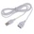5ft White USB Extension Cables – USB 2.0 Type A Male to A Female Extension Cable for Keyboard Printer