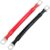 JatilEr 2 Pcs Battery cables 12V, 2AWG/35mm² 15cm Battery Inverter Cable Copper, Battery Leads Battery Link cables with M8 Ring Terminals Copper Wire for Auto Motorcycle Solar RV Marine