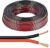 25m Red/Black Multistrand 2 x 0.5mm Speaker Cable by electrosmart® – Ideal for Car Audio & Home HiFi