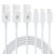 3 Pack iPhone Charger Cable 1.8M [Apple MFi Certified] Lightning to USB Cable Lead 6 Foot, 2.4A Fast Charging Cable for iPhone 14 13 12 11 Pro Max XS XR X 8 7 6 Plus 5, iPad and iPod