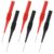 6 PCS Back Probe Kit, 0.7 mm Stainless Steel Test Probe Pins, Non-Destructive Insulation Wire Piercing Test Leads, Multimeter Probes Needle for Banana Socket Car Tester Plug (3 Black+3 Red)